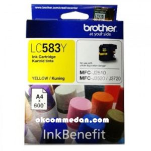 Tinta Brother LC 583Y warna yellow