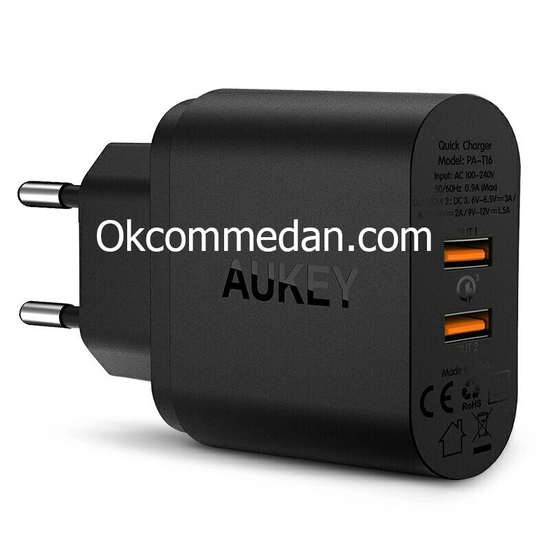 Aukey Wall Charger 2 Port USB PA-t16