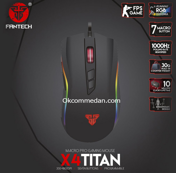 Fantech X4 Titan Mouse Gaming Makro