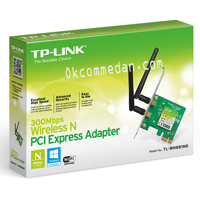 Jual Tplink Wireless PCI Express TL-Wn881nd