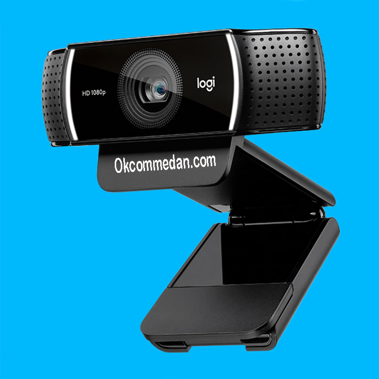 Logitech Webcam C922 dengan resolusi 1080p