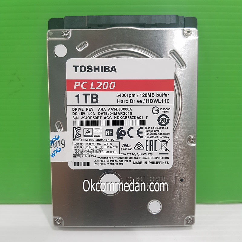Toshiba Harddisk Notebook 1 TB ( HDWL110 )