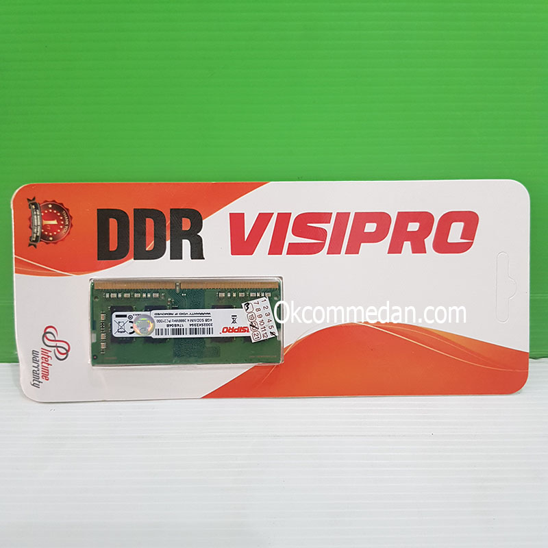 Sodimm Visipro DDR4 4 Gb PC 21300 / 2666 Mhz