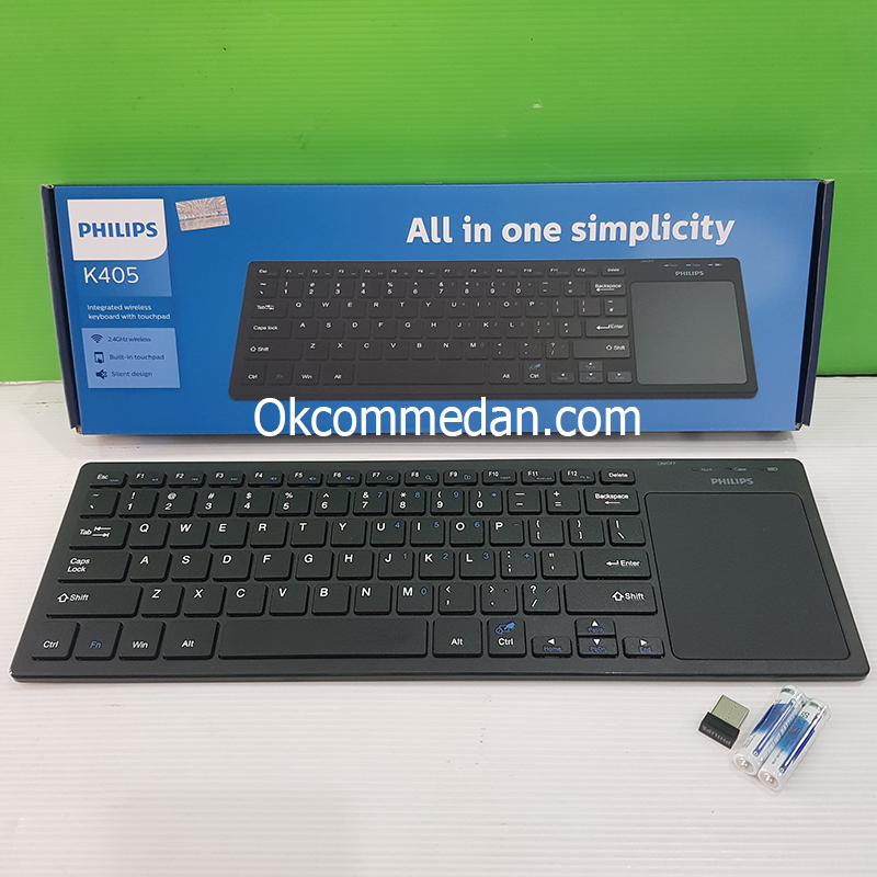 Philips K405 Keyboard Wireless dengan Touchpad