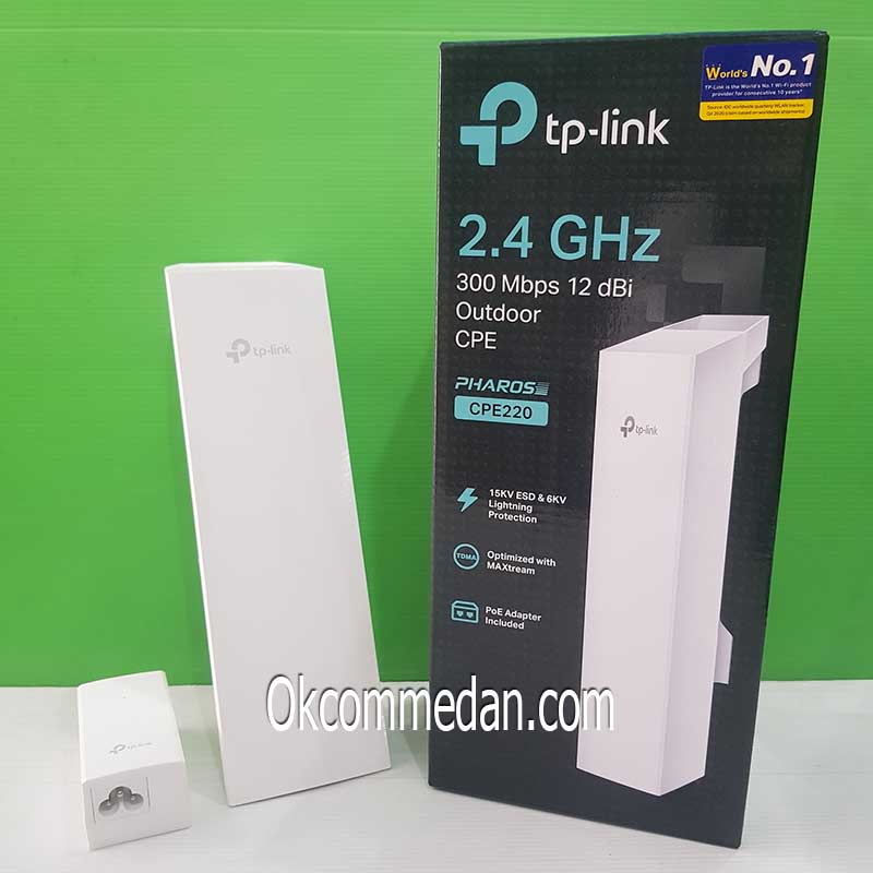 Jual Tplink CPE 220 Outdoor CPE 2.4 Ghz 300 Mbps