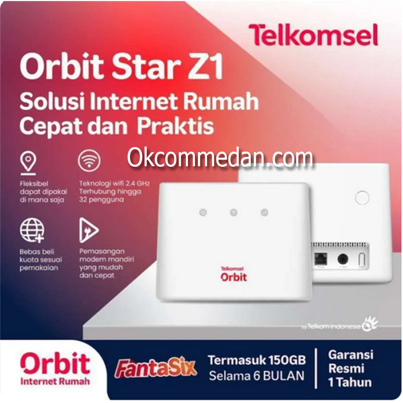 Telkomsel Orbit Star Z1 ( ZTE MF293N ) Wireless Home Router 4G