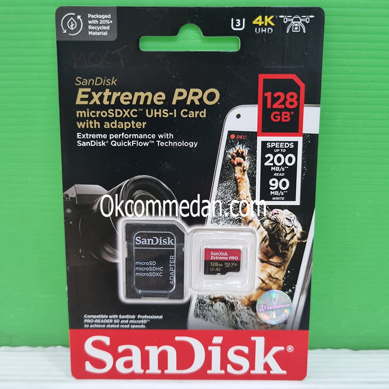 Memory Card Sandisk Extreme Pro MicroSDXC 128 Gb 200 MB/s