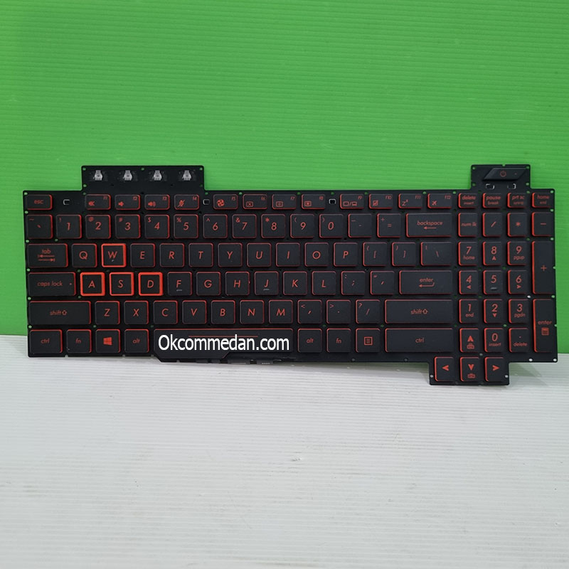 Keyboard Laptop Asus ROG Fx505 Tombol merah Backlight Kecil