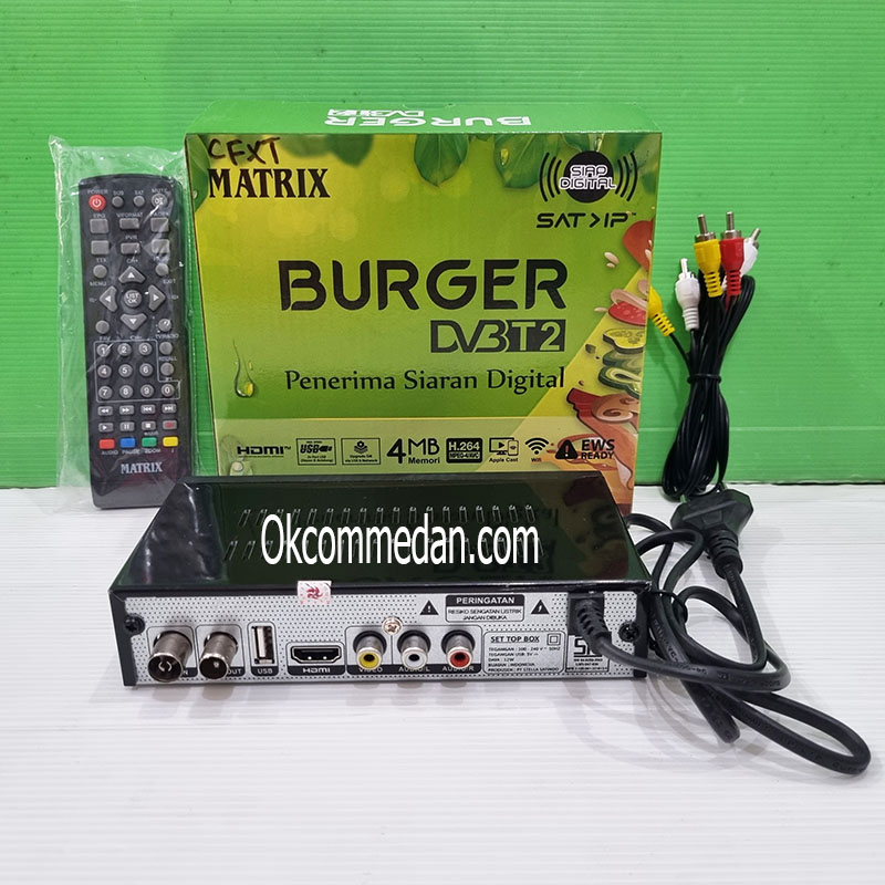 STB ( Set Top Box ) Matrix Burger DVB-T2