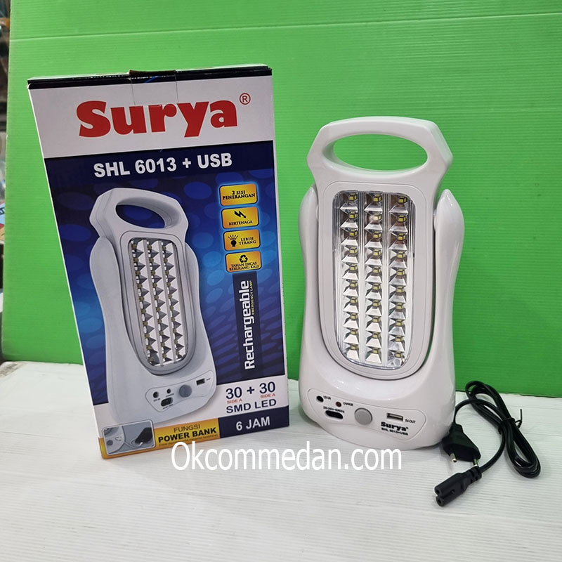 Jual Surya SHL 6013  Lampu Emergency Plus USB