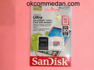 sandisk micro sd ultra 16 gb baru murah bergaransi