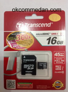 Transcend Micro Sd 16 gb Baru Bergaransi