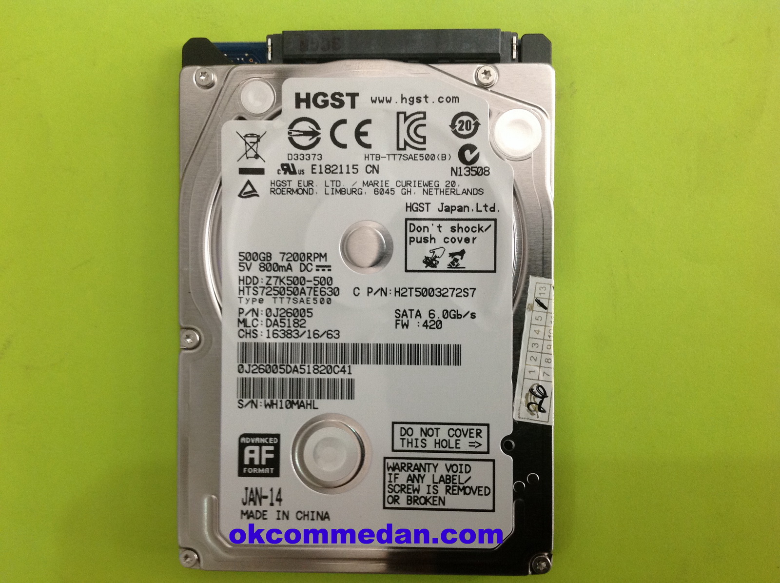 hdd notebook 500gb hitachi