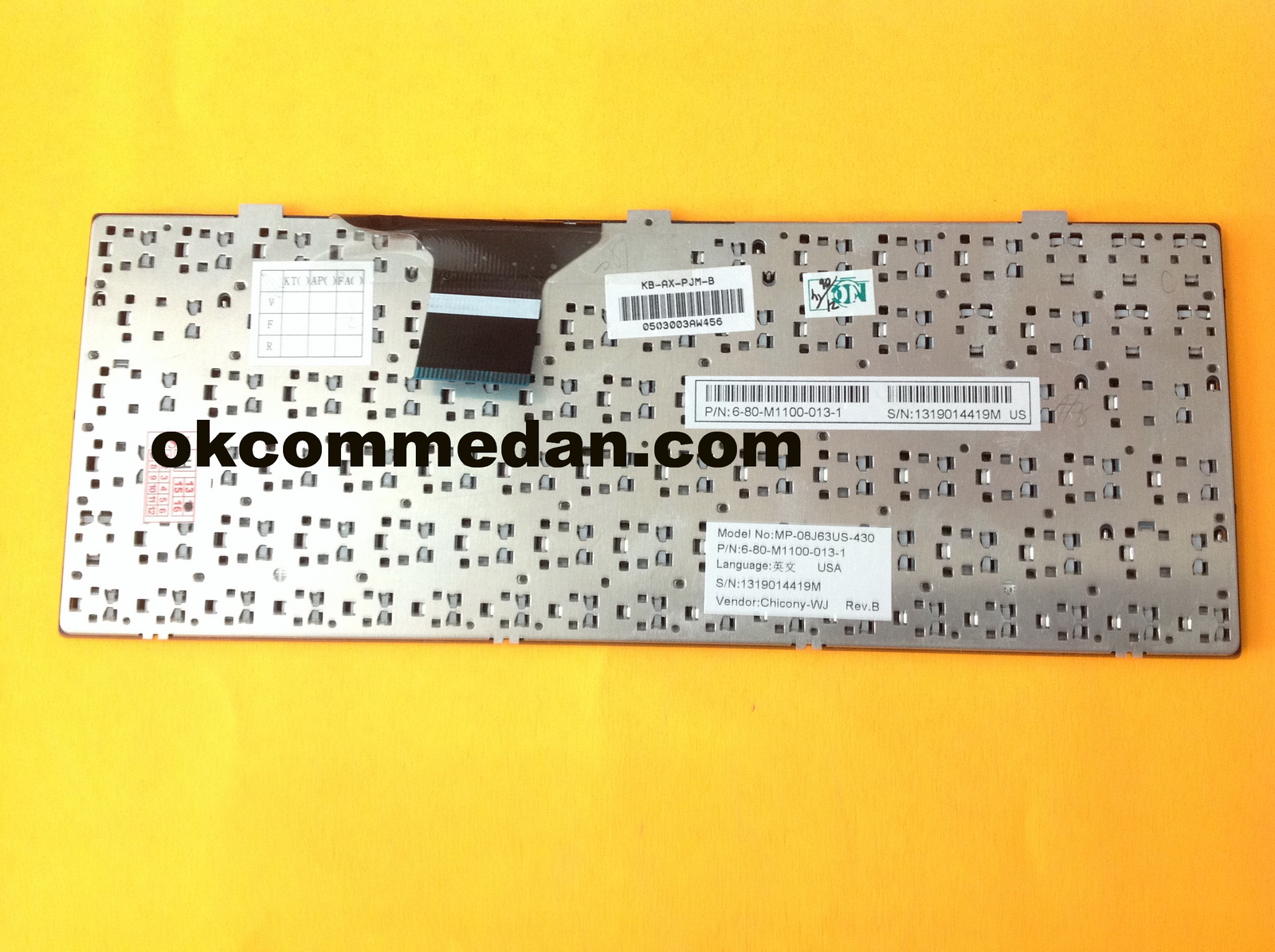 keyboard untuk notebook pjm 713