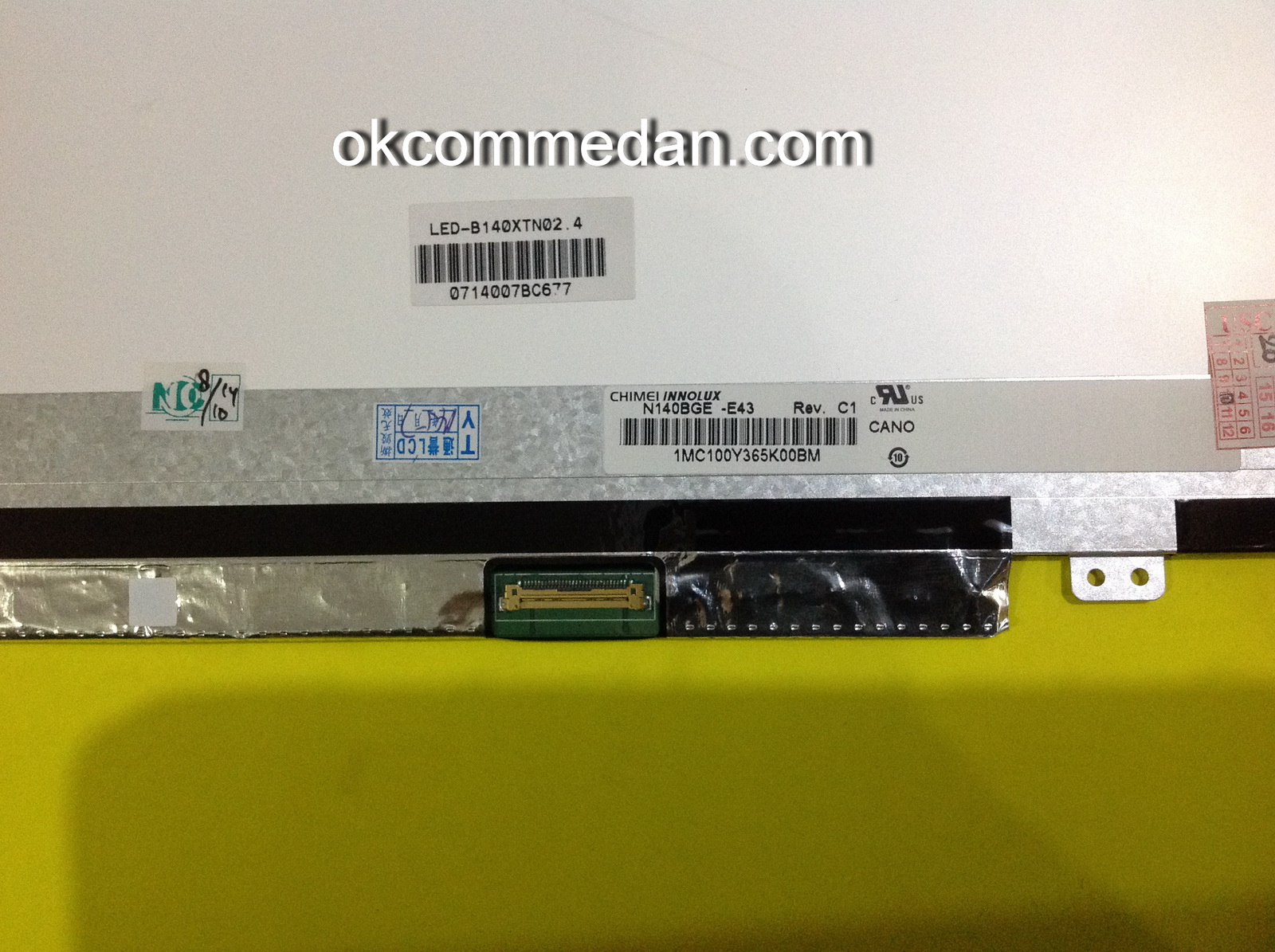 Lcd 14.0 tipis socket 30 pin untuk notebook