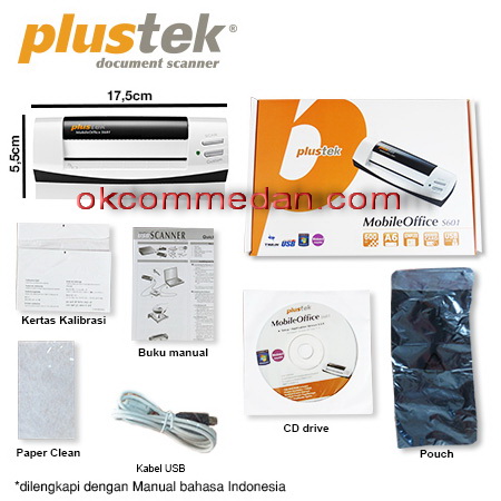 Scanner kartu nama plustek S601
