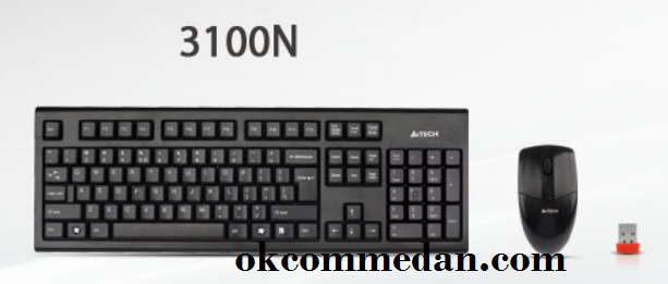 Keyboard mouse wireless A4Tech 3100n berkualitas