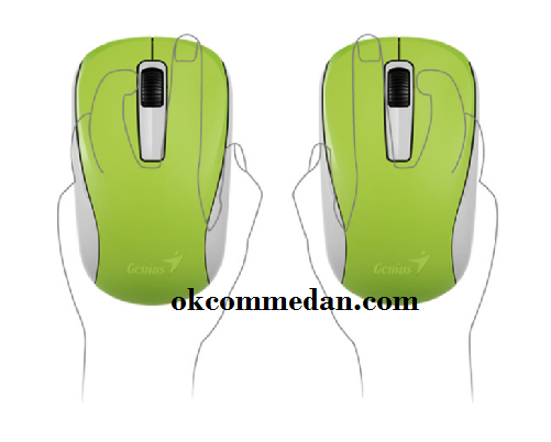 Genius NX 7005 dapat dipakai untuk tangan kiri dan kanan