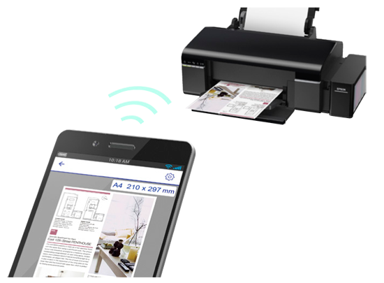 Koneksi Wireless Epson L805