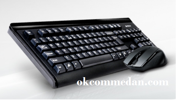 Jual Keyboard Mouse Wireless A4tech 6100f bagus