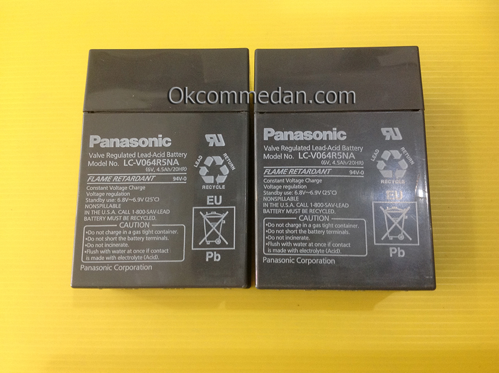Jual Baterai Kering Panasonic 6v 4.5ah