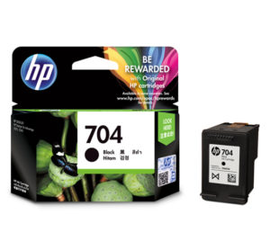 HP 704 Black Tinta Warna hitam