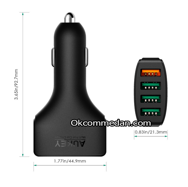 Jual Aukey USB Car Charger 4 port CC-T9