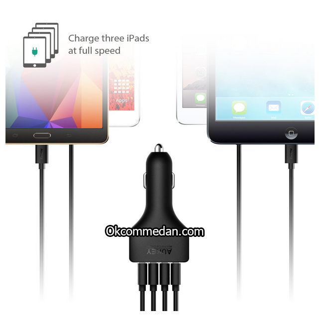 Aukey Car Charger USB 4 port CC-T9