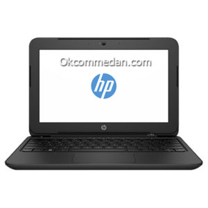 Notebook HP 11 F105tu HP11 F105tu adalah Notebook yang berukuran kecil , ringan dan cocok untuk dipakai diluar kantor , dan memiliki baterai yang tahan lama . Notebook HP11 F105tu mempunyai harga terjangkau dan memiliki fasilitas yang cukup , yang akan kita butuhkan untuk kegiatan kita sehari hari . Spesifikasi Notebook HP11 F105tu ( Intel Celeron , Led 11,6” ) adalah : Processor : Intel Celeron N2840 ( 2,16 Ghz ) Memory : 2 Gb DDR3L 1333 SDRAM Grafik Card : Intel HD Grafik Harddisk : 500 Gb SATA 5400 rpm Layar : 11,6 inchi Diagonal HD ( 1366 x 768 ) Integrated : Wireless Lan 802.11 b/g/n , Bluetooth 4.0 dan Ethernet Lan Interface : 1 x USB 2.0 / 1 x USB 3.0 / 1 x HDMI / 1 x VGA / 1 x RJ45 / 1 x Headphone ( Mic ) Cardreader : 1 x SD Media Cardreader Dimensi : 30 x 20,57 x 2,24 cm Berat : 1,31 Kg Webcam : HP TrueVision HD Webcamera yang terintegrasi dengan Microphone Garansi : Resmi 1 tahun dari HP Indonesia