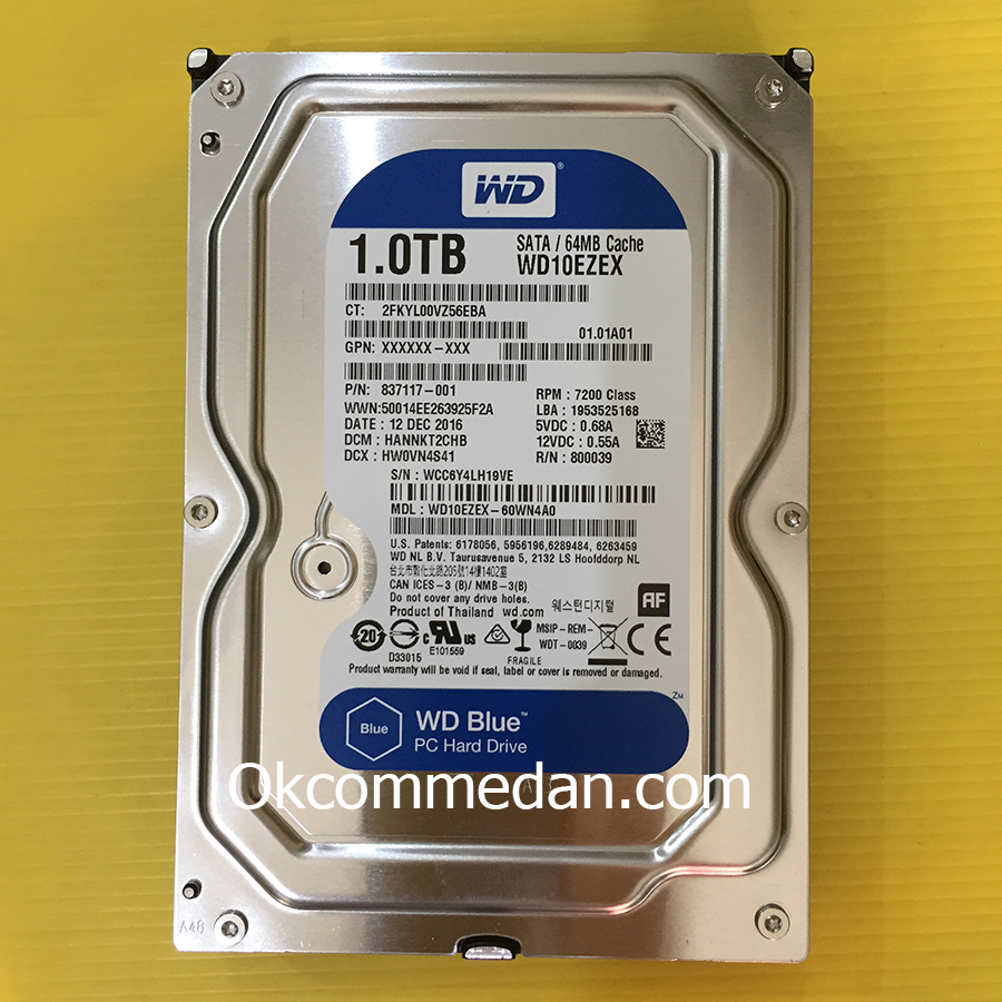 Harrdisk PC WD Blue 1 Tera Sata Garansi 2 tahun