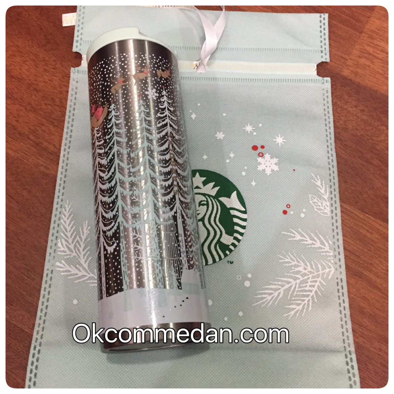 starbucks tumbler ss troy xmas