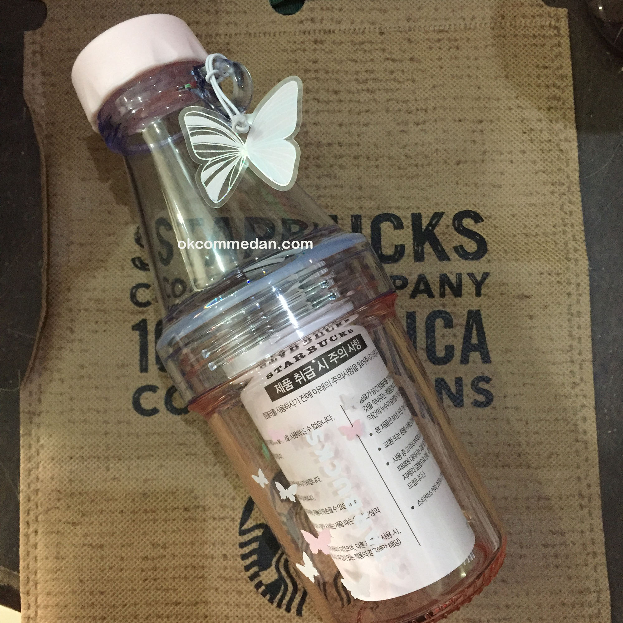 starbucks tumbler butterfly phoebe