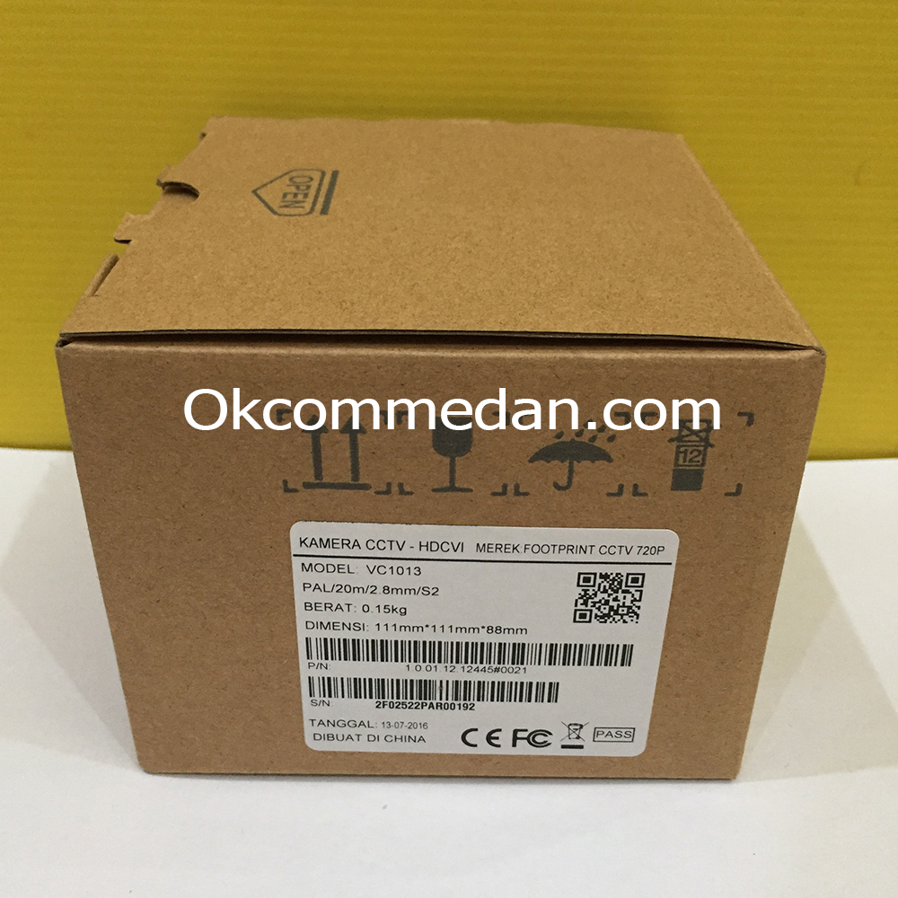 Camera CCTV Indoor HDCVI Footprint 1 Megapixel