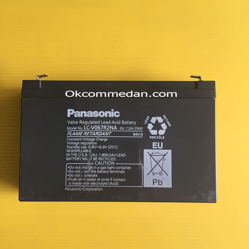 Baterai Kering Panasonic 6v 7.2ah