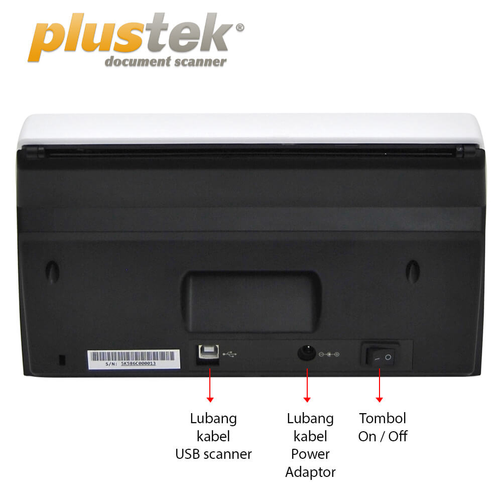 Interface Scanner Plustek PS30d 
