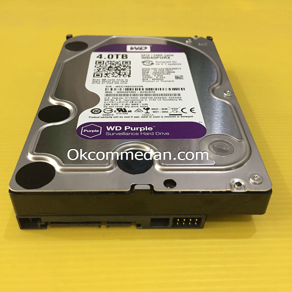 Jual WD Purple 4 tera Harddisk PC Sata bergaransi