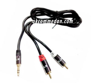 Jual NYK Kabel Audio 3.5mm ke 2 Port RCA