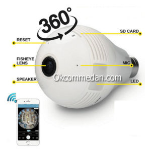 Kamera Pengintai CCTV 3 Mp model bola lampu