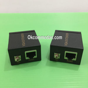 Vga Extender 60 mtr memakai Kabel Lan Berkualitas