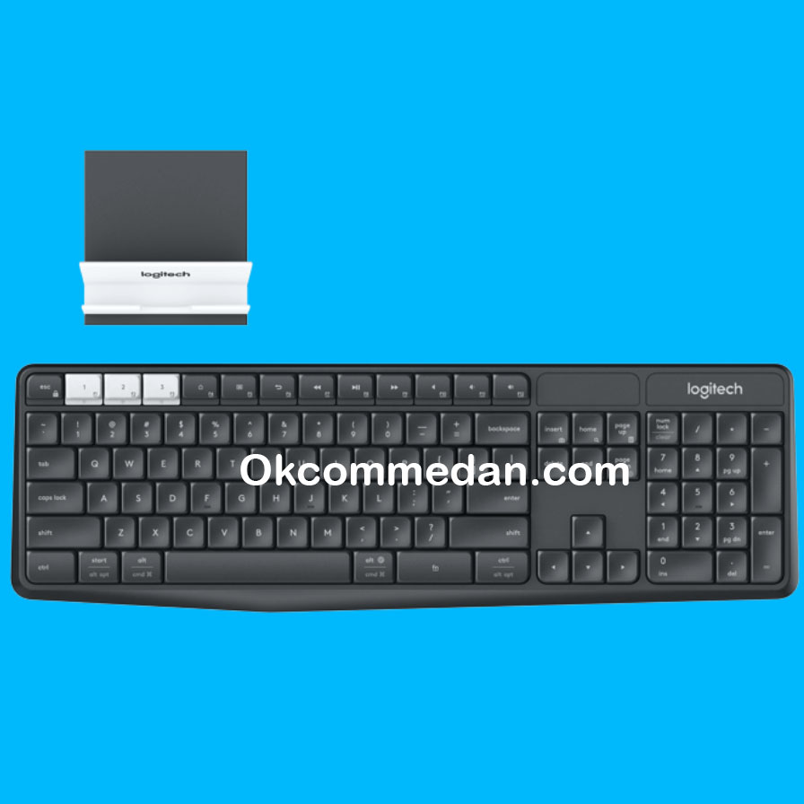Keyboard Logitech K375s Wireless dengan stand