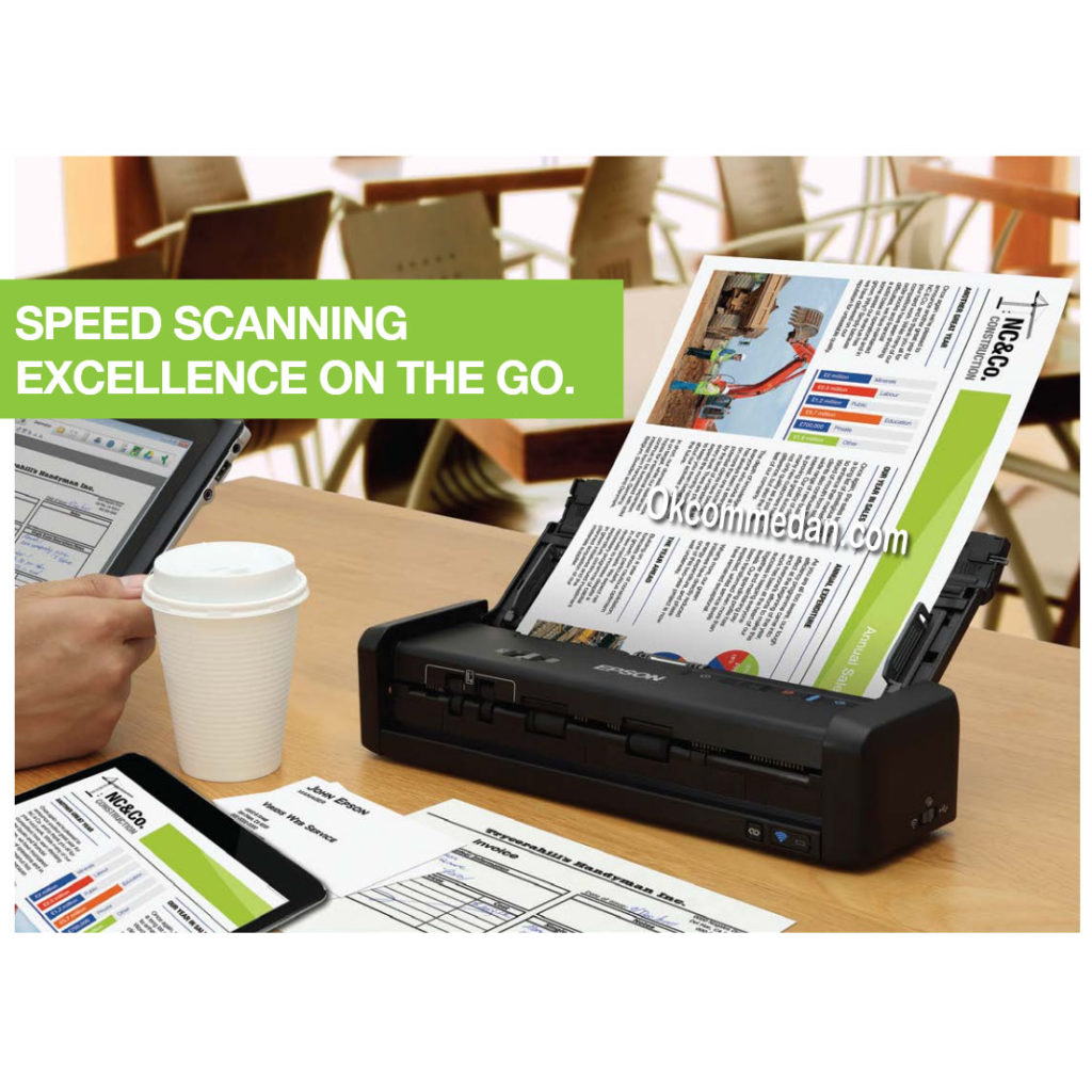 Jual Scanner Epson Workforce DS-360w Wifi dan baterai