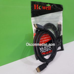Kabel Display Port 2 meter merek Howell
