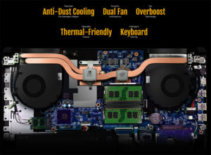 sistem pendingin asus Fx504Ge intel core i7 8750h