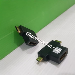 Gender Micro HDMI dan Mini HDMI Jantan ke HDMI Betina