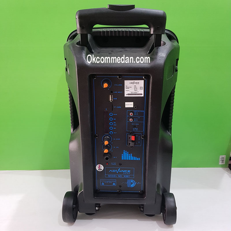 Advance K881 Speaker Lengkap Microphone Wireless