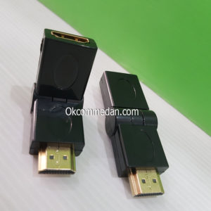 Konektor HDMI Jantan ke HDMI Betina Dapat diputar 180 derajat