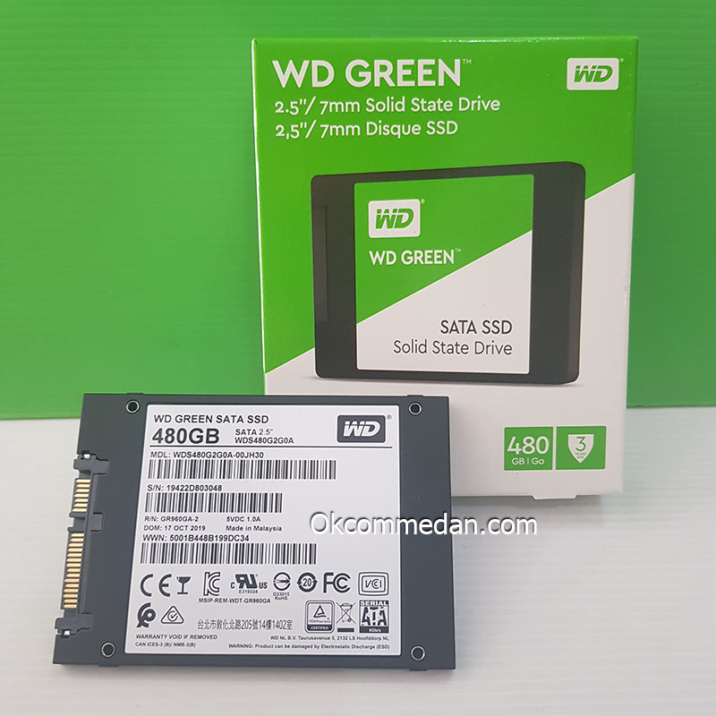 Jual SSD WD Green 480 Gb ( WDS480G2G0A )