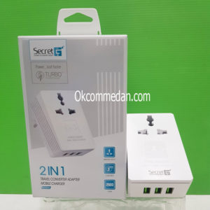Secret G Travel Converter Adapter + Mobile Charger ( A3306 )