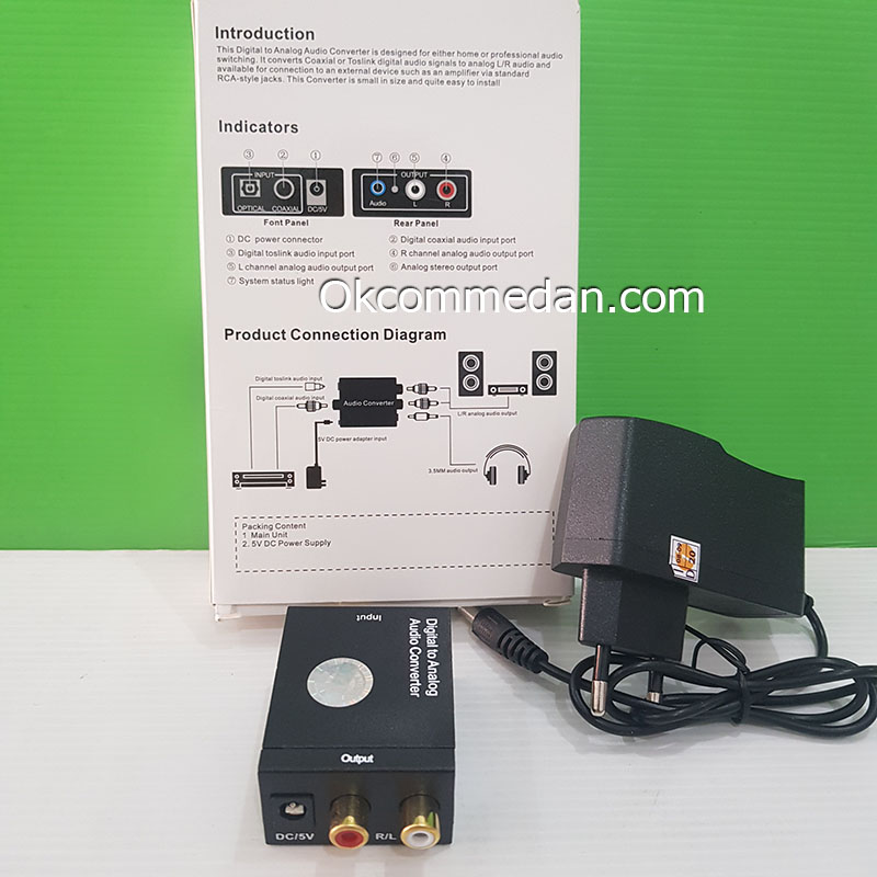 Harga Converter Audio dari Digital ( Optical ) ke Analog ( RCA )
