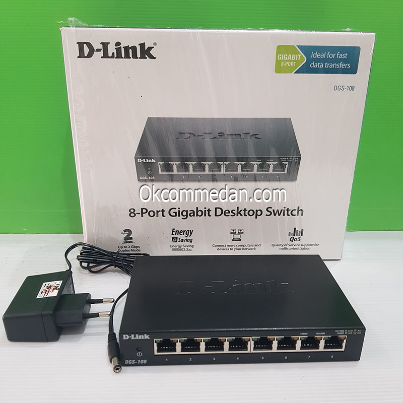 Jual Dlink DGS108 8 Port Desktop Switch Gigabit